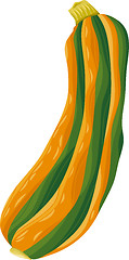 Image showing zucchini vegetable cartoon illustration