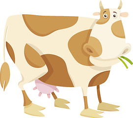 Image showing cow farm animal cartoon illustration