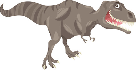 Image showing tyrannosaurus dinosaur cartoon illustration