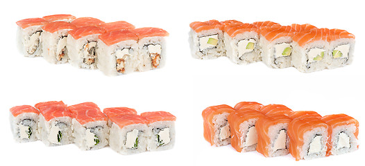 Image showing Salmon rolls