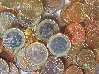 Image showing Euro coins