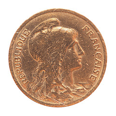 Image showing Old French coin