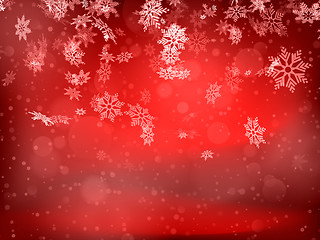 Image showing Christmas background with snowflakes. EPS 10