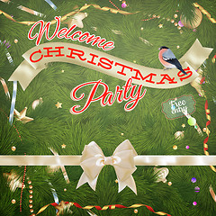 Image showing Christmas vintage background. EPS 10