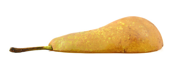 Image showing Half a Conference pear, lying flat