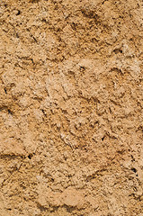 Image showing Clay soil texture background, dried surface