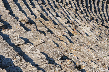Image showing Steps at Ancient theater in Hierapolis