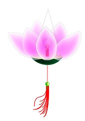 Image showing lotus flower lantern