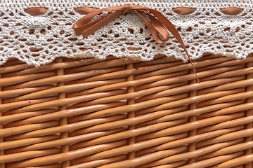 Image showing Small basket closeup photo