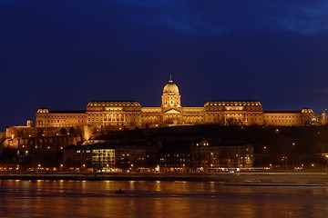 Image showing Buda Castle by the Danube river