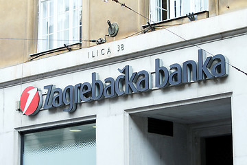 Image showing Zagrebacka banka logo