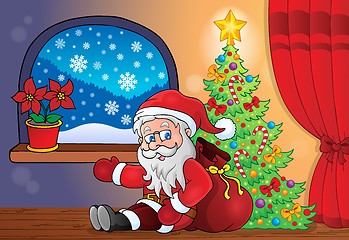 Image showing Santa Claus indoor scene 8