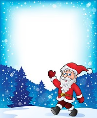 Image showing Santa Claus walk theme 3