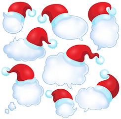 Image showing Christmas speech bubbles set 1