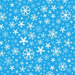 Image showing Seamless background snowflakes 6