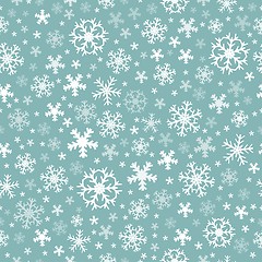 Image showing Seamless background snowflakes 5