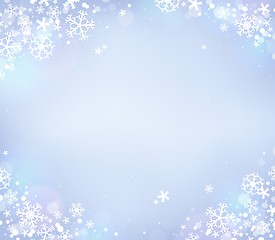 Image showing Snowflake theme background 8