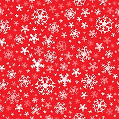Image showing Seamless background snowflakes 7