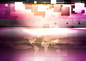 Image showing Abstract hi-tech background