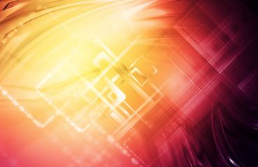 Image showing Abstract hi-tech bright background