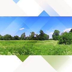 Image showing Landscape nature hi-tech collage