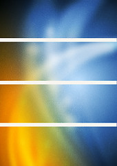 Image showing Bright blurred wavy banners