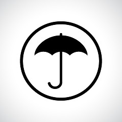 Image showing Umbrella in a circle. 