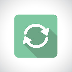 Image showing Recycle or pre-loader icon. 