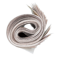 Image showing Roll of newspapers.