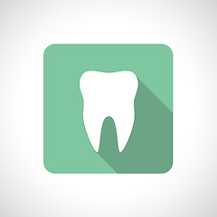 Image showing Tooth icon with shadow.