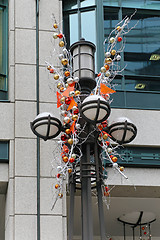 Image showing Christmas lamp post