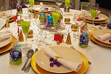 Image showing Celebration table