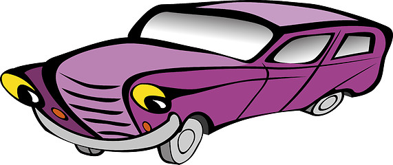 Image showing Funny old car cartoon