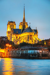 Image showing Notre Dame de Paris cathedral