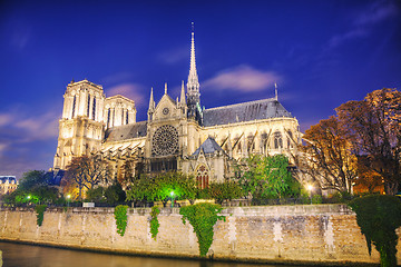 Image showing Notre Dame de Paris cathedral