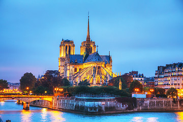 Image showing  Notre Dame de Paris cathedral