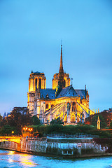 Image showing Notre Dame de Paris cathedral