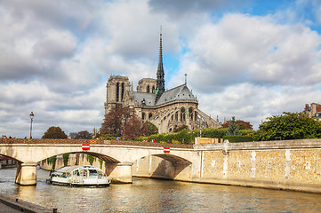 Image showing Notre Dame de Paris cathedral