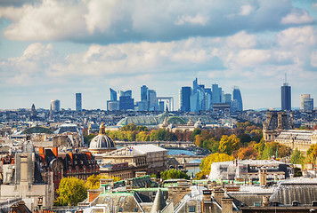 Image showing Paris cityscape with La Defense