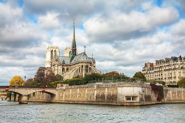 Image showing Notre Dame de Paris cathedral