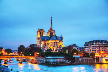 Image showing Notre Dame de Paris cathedral