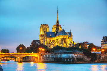 Image showing Notre Dame de Paris cathedral