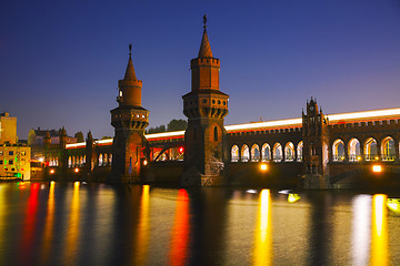 Image showing Oberbaum bridge in Berlin