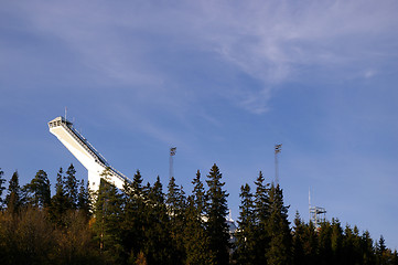 Image showing Holmenkollen ski jump in Oslo in Norway