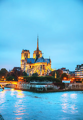 Image showing Notre Dame de Paris cathedral