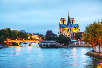 Image showing Notre Dame de Paris cathedral