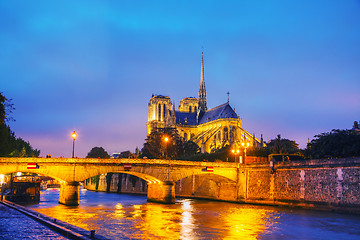 Image showing Notre Dame de Paris cathedral