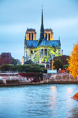 Image showing Notre Dame de Paris cathedral