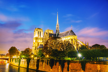 Image showing Notre Dame de Paris cathedral