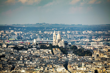 Image showing Aerial view of Paris